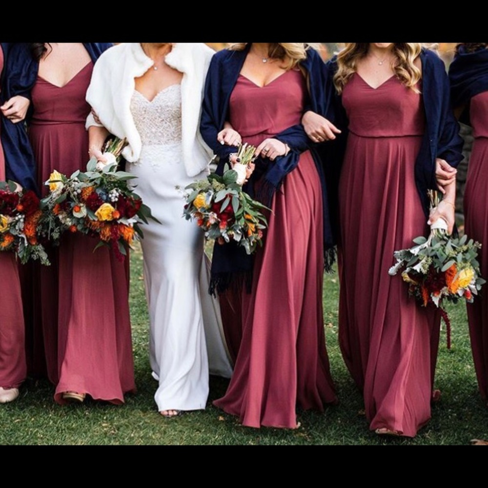 Jenny Yoo Inesse Dress In Cinnamon Rose